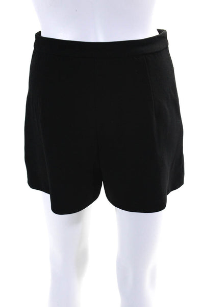 Intermix Womens Buttoned High Waisted Hook & Eye Sailor Shorts Black Size 0
