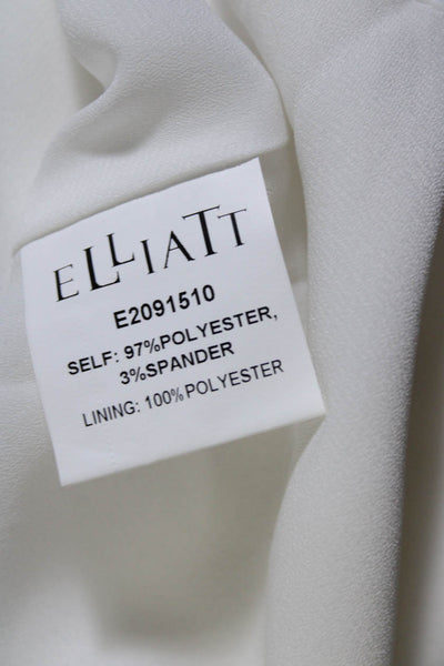Elliatt Women's V-Neck Sleeveless Blouse White Size M