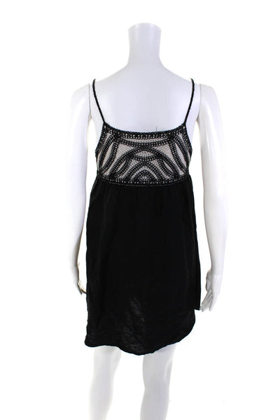 Zara Womens Ceochet Knit Trim Floral Dresses Black White Size XS Lot 2