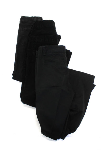 Levis J Crew Womens Skinny Straight Jeans Pants Black Cotton Size 27 2 2S Lot 3