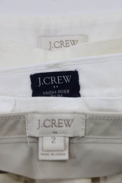 J Crew Womens Short Shorts Trousers Jeans White Beige Size 0 2 27 Lot 3