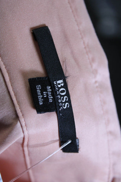 Boss Hugo Boss Women's Long Sleeves Button Down Blouse Pink Size 8