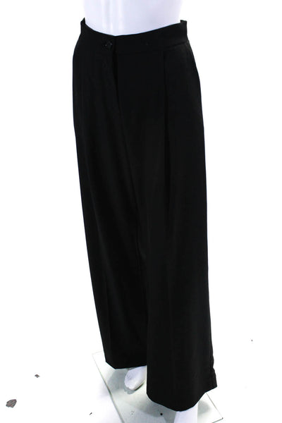 M By Maskit Womens V-Neck Long Sleeve Blouse Top + Pants Set Black Size M
