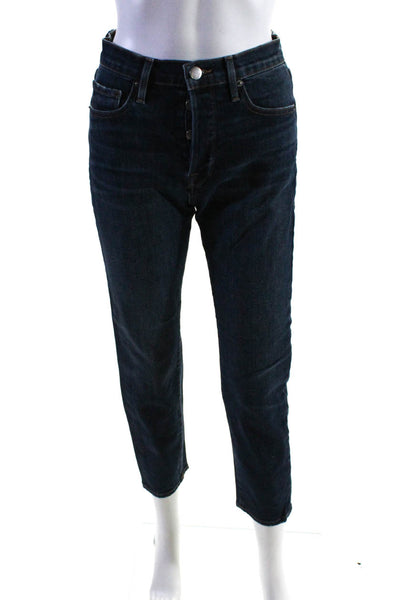 Frame Denim Womens Le Original High Rise Straight Leg Jeans Pants Blue Size 24