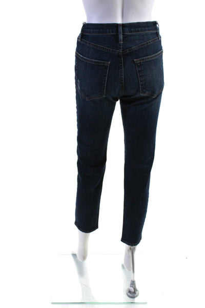 Frame Denim Womens Le Original High Rise Straight Leg Jeans Pants Blue Size 24