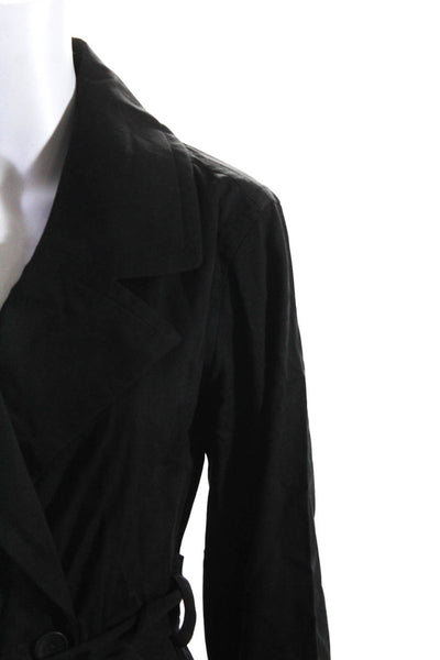 Everlane Womens Drape Trench Lightweight Black  Size XS