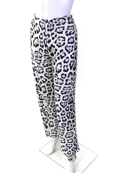 Baja East Womens Leopard Skirt Overlay Pants Size 10 13711616