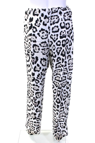 Baja East Womens Leopard Skirt Overlay Pants Size 10 13711616
