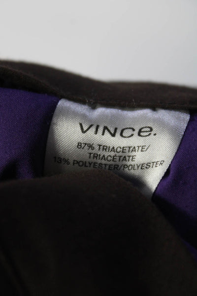 VINCE. Womens Satin Wide Leg Trousers Size 12 14333876