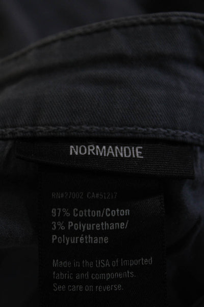 Paige Black Label Mens Normandie Straight Leg Casual Pants Gray Cotton Size 33