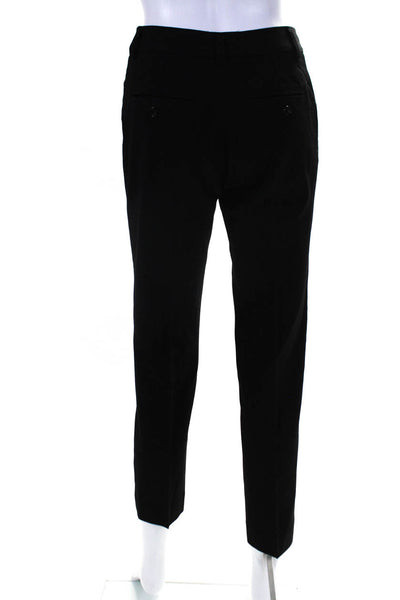 Gerard Darel Womens Buttoned Flat Front Tapered Dress Pants Black Size EUR36