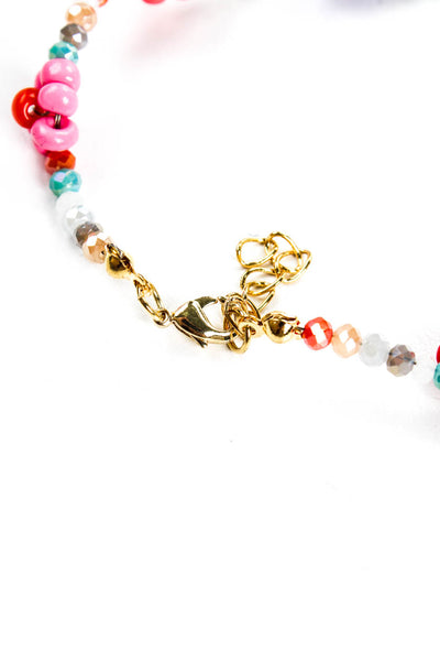 Adina's Jewels Womens Rainbow Flower Beaded Anklet - Multi-Color Size One Size