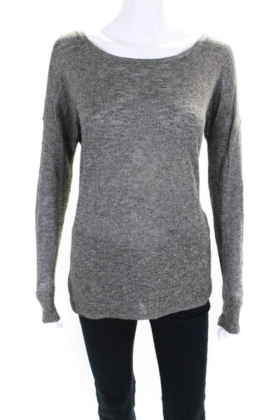 Vince Women's Lightweight Scoop Neck Pullover Sweater Gray Size XS