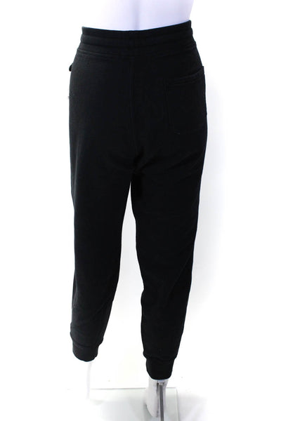 Richer Poorer Womens Drawstring Straight Leg Jogger Pants Black Cotton Medium