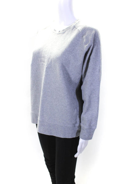 Richer Poorer Womens Pullover Crew Neck Sweatshirt Gray Cotton Size Medium