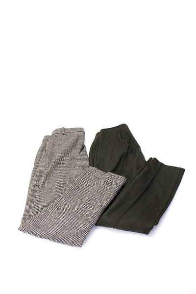 Rag & Bone Theory Womens Houndstooth Skinny Tapered Pants Green Size 0 Lot 2