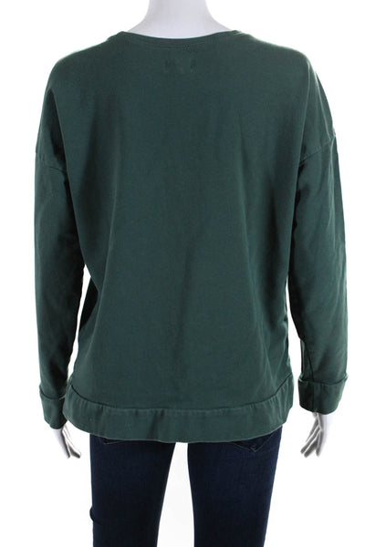 BedHead Pajamas Womens Emerald Leopard Sweatshirt Size 10 14711870
