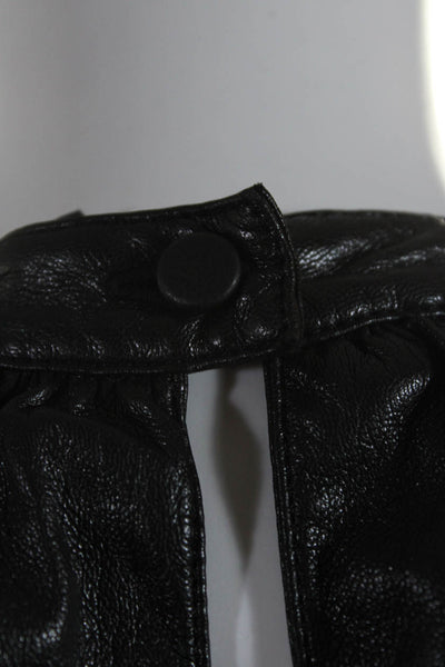 Joie Womens Bonita Faux Leather Top Size 4 14656286