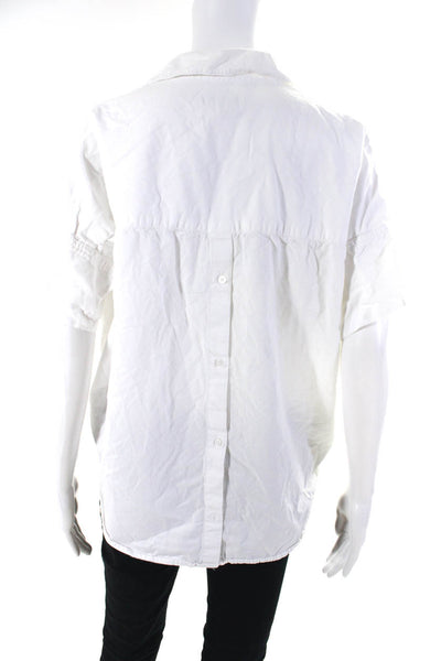 Madewell Womens Courier Button Back Shirt Size 2 14875554
