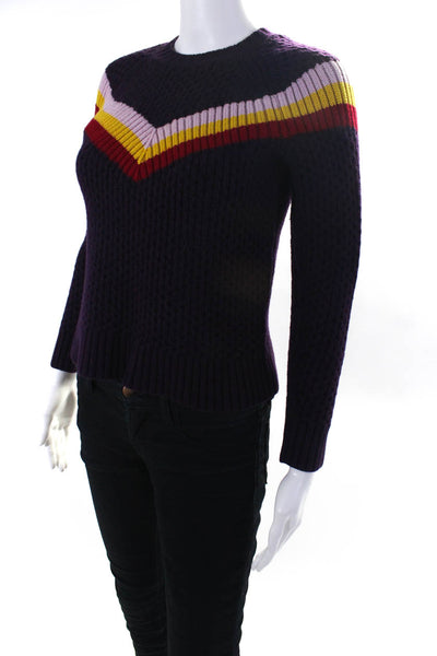 Milly Womens Stripe Fisherman Sweater Size 6 11476724