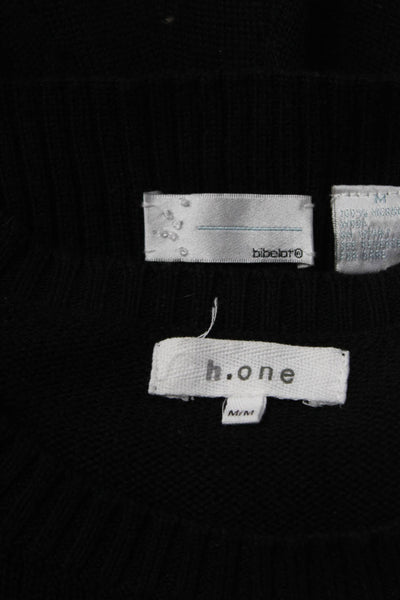 H.one Bibelot Womens Crew Neck Sweater Black Size Medium Lot 2