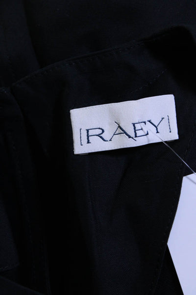 Raey Womens Asymmetrical Hem Crew Neck Sleeveless Top Blouse Navy Blue Size 6