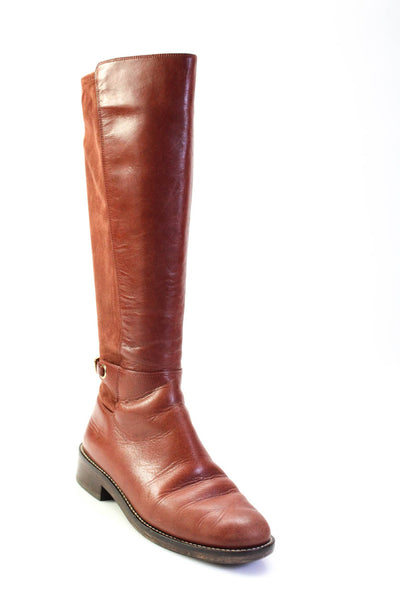 Cole Haan Grand.OS Women's Leather Knee High Boots Brown Size 7