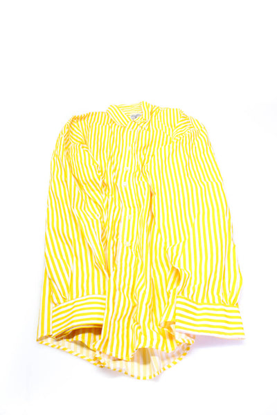Brooks Brothers International Index Mens Yellow Striped Dress Shirt Size L lot 2