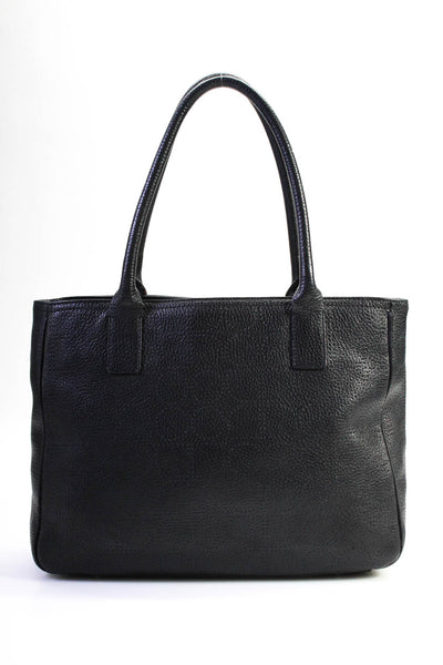 Kate Spade New York Womens Double Handle Grain Leather Tote Handbag Black