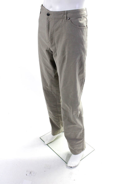 Peter Millar Mens Khaki Cotton Straight Leg Denim Jeans Size 42