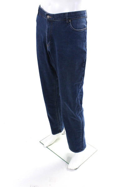 Peter Millar Mens Blue Dark Wash Straight Leg Denim Jeans Size 42