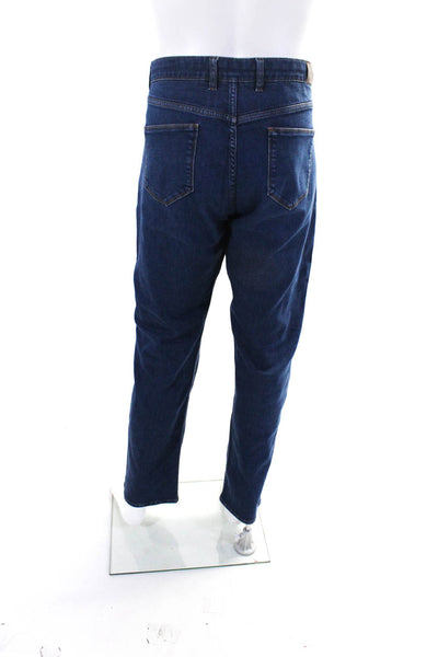 Peter Millar Mens Blue Dark Wash Straight Leg Denim Jeans Size 42
