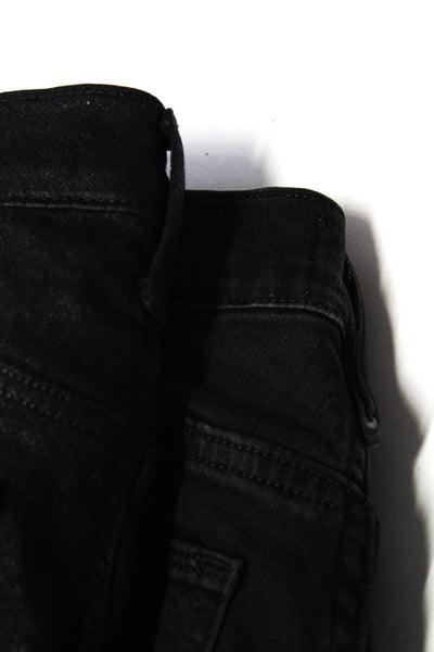 Frame Women's Midrise Five Pockets Skinny Denim Pant Black Size 25 Lot 2