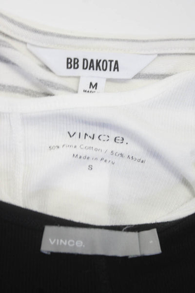 Vince BB Dakota Womens Tank Tops Dress White Black Size Small Medium Lot 3