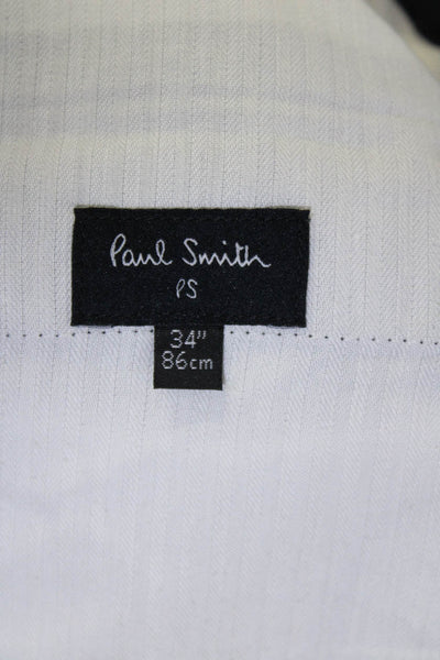 Paul Smith Men's Flat Front Straight Leg Dress Pant Gray Size 34