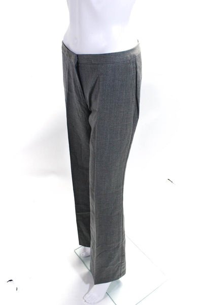 United Colors of Benetton Womens High Rise Pleated Dress Pants Gray Wool IT 42