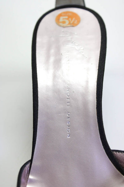 Giuseppe Zanotti Design Womens Pointed Toe Ankle Strap Heels Black Size 36 6