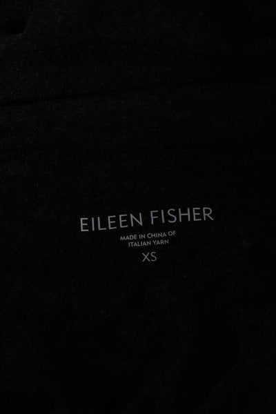 Eileen Fisher Womens Dark Heather Gray Scoop Neck Sleeveless Tank Top Size XS
