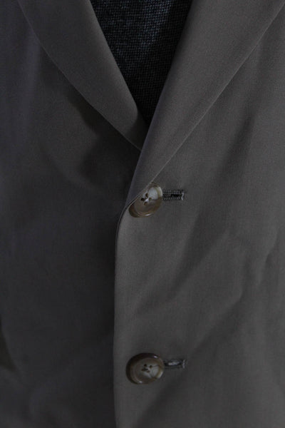 Hart Schaffner Marx Mens Wool Woven Two-Button Blazer Jacket Light Brown Size 42