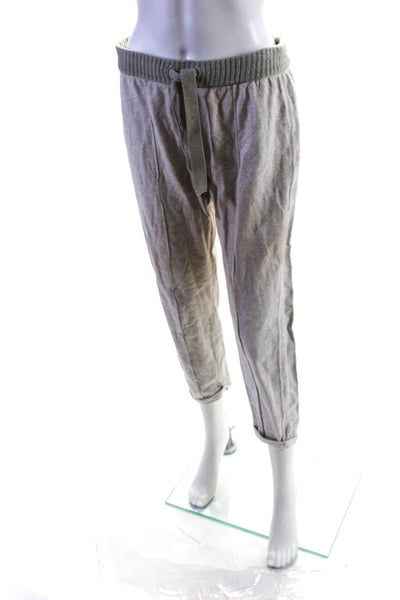 Splendid Women's Drawstring Waist Tapered Leg Jogger Pant Gray Size S