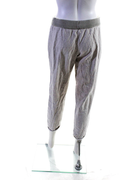 Splendid Women's Drawstring Waist Tapered Leg Jogger Pant Gray Size S