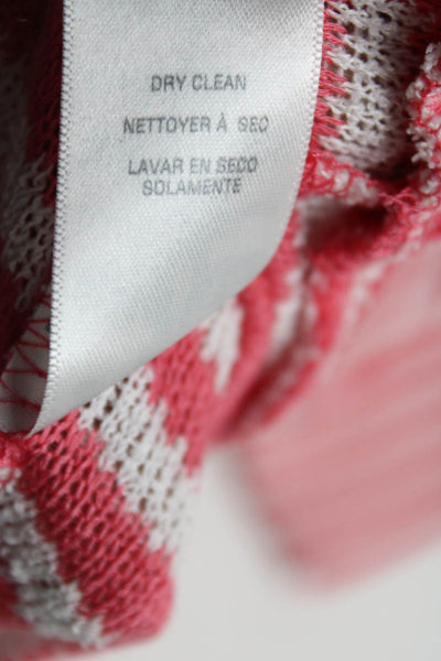 Splendid Womens Knit Striped Round Neck Long Sleeve Top Pink Size XS Lot 2