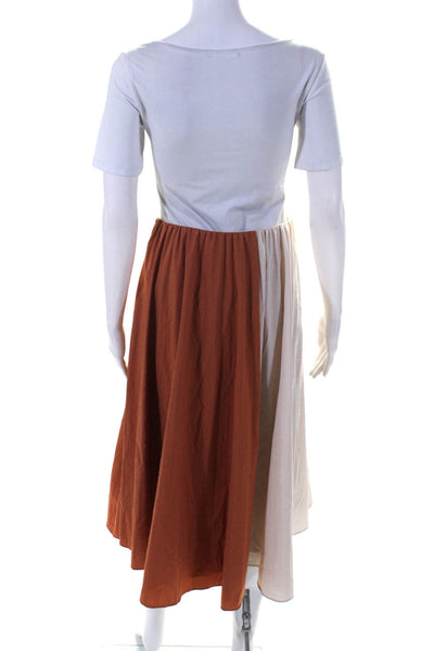 TOME Collective Womens Two Tone Pleated Skirt Size 4 14058909