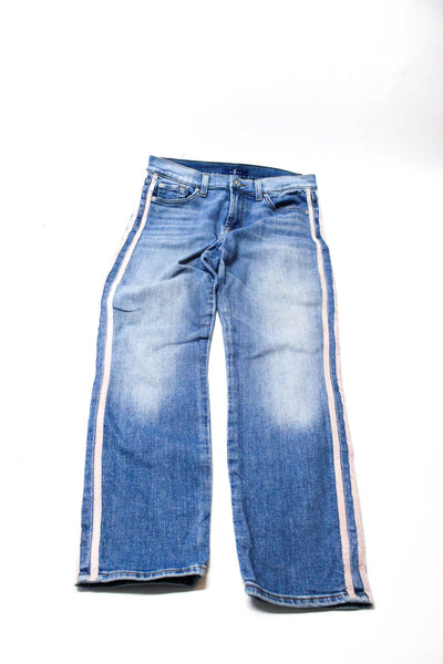 AG Adriano Goldschmied 7 For All Mankind Womens Skinny Jeans Blue Size 28R 27