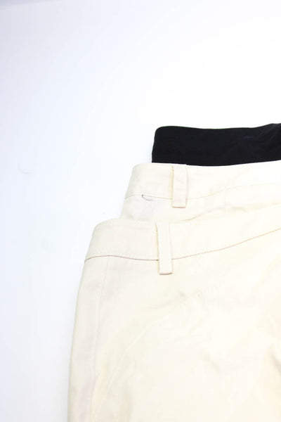 Theory Vince Womens Light Khaki Cotton High Rise Cuff Cargo Pants Size 4 L lot 3