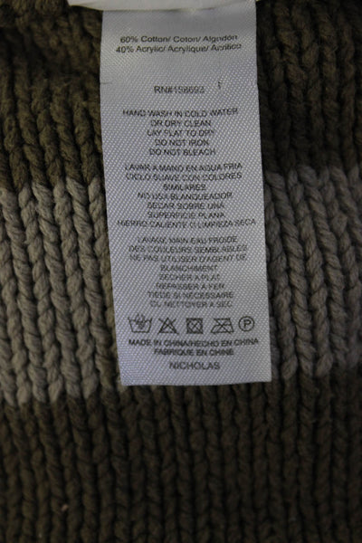 Nicholas Womens Alcina Twist Front Sweater Size 6 14665496