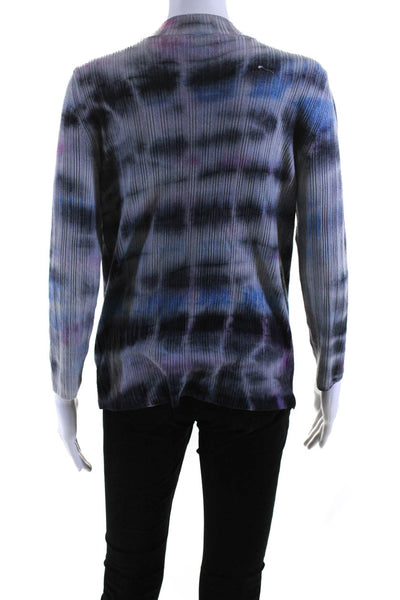 Ply-Knits Womens Blue Fukase Sweater Size 12 13149460