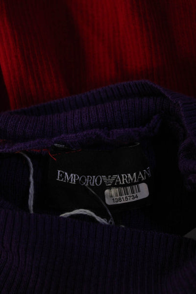 Emporio Armani Womens Multi High Neck Sweater Size 4 13616029