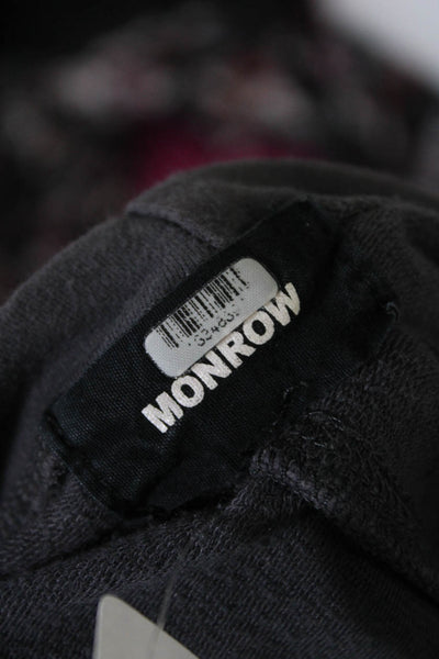 MONROW Womens Paneled Leopard Maternity Sweatshirt Size 4 13348397