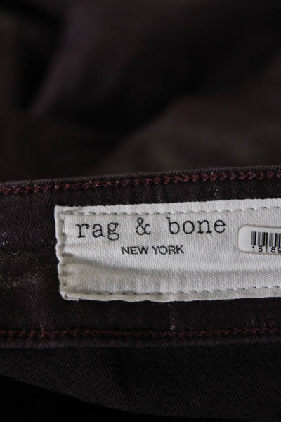 rag & bone Womens Casey Coated Flare Jeans Size 10 15189433